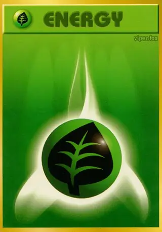 Grass Energy Pokemon card from Expansion Pack